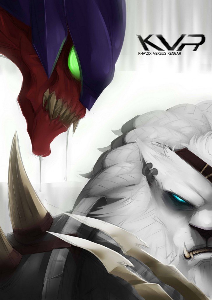 Kha’zix VS Rengar League Of Legends Fan-Art | Art-of-LoL