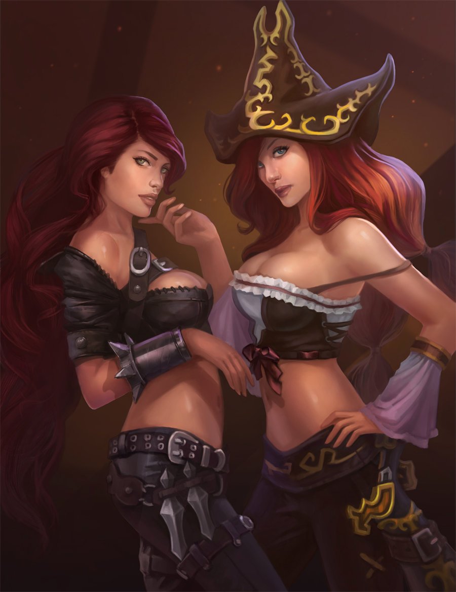 League Of Legends Katarina and Miss Fortune Fan Art