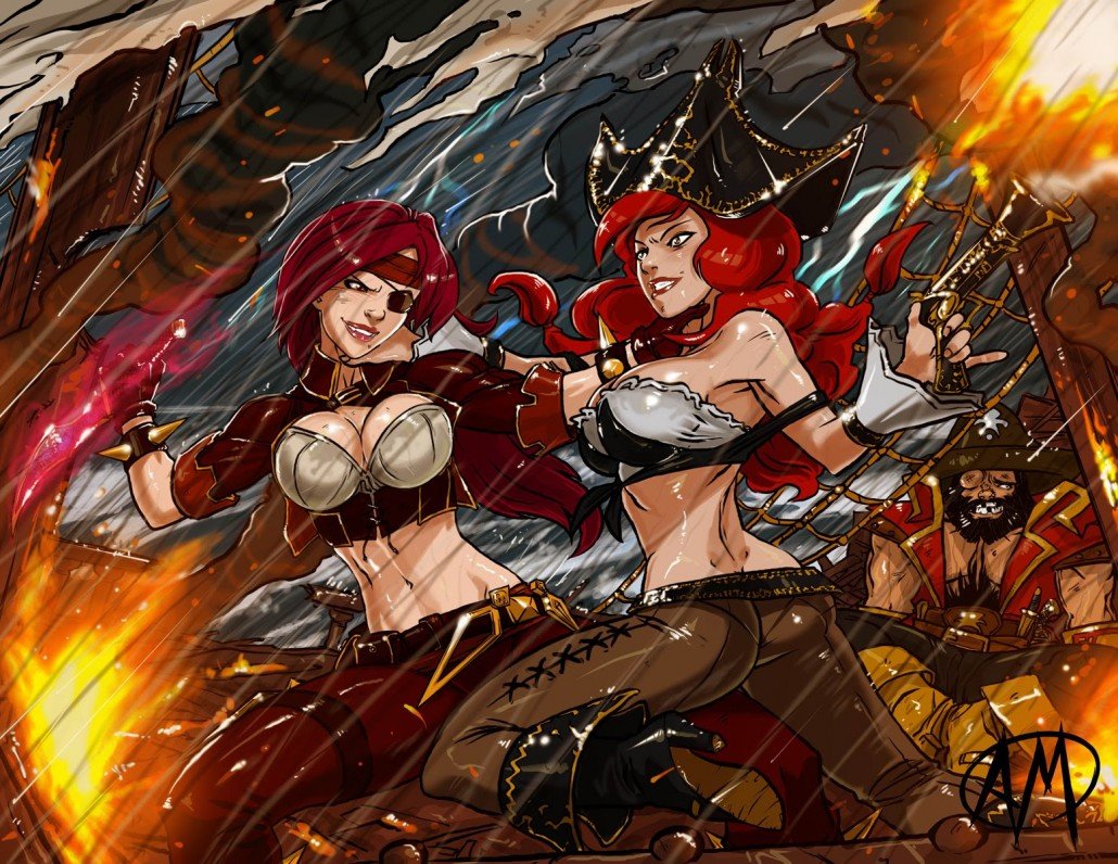 Katarina And Miss Fortune League Of Legends Wallpapers Art Of Lol