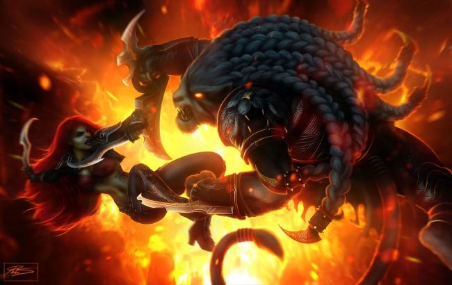 Katarina vs Rengar Wallpapers League Of Legends Wallpapers | Art-of-LoL