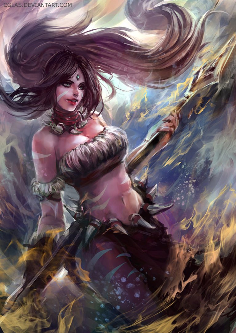 Nidalee League Of Legends Fan Art Art Of Lol